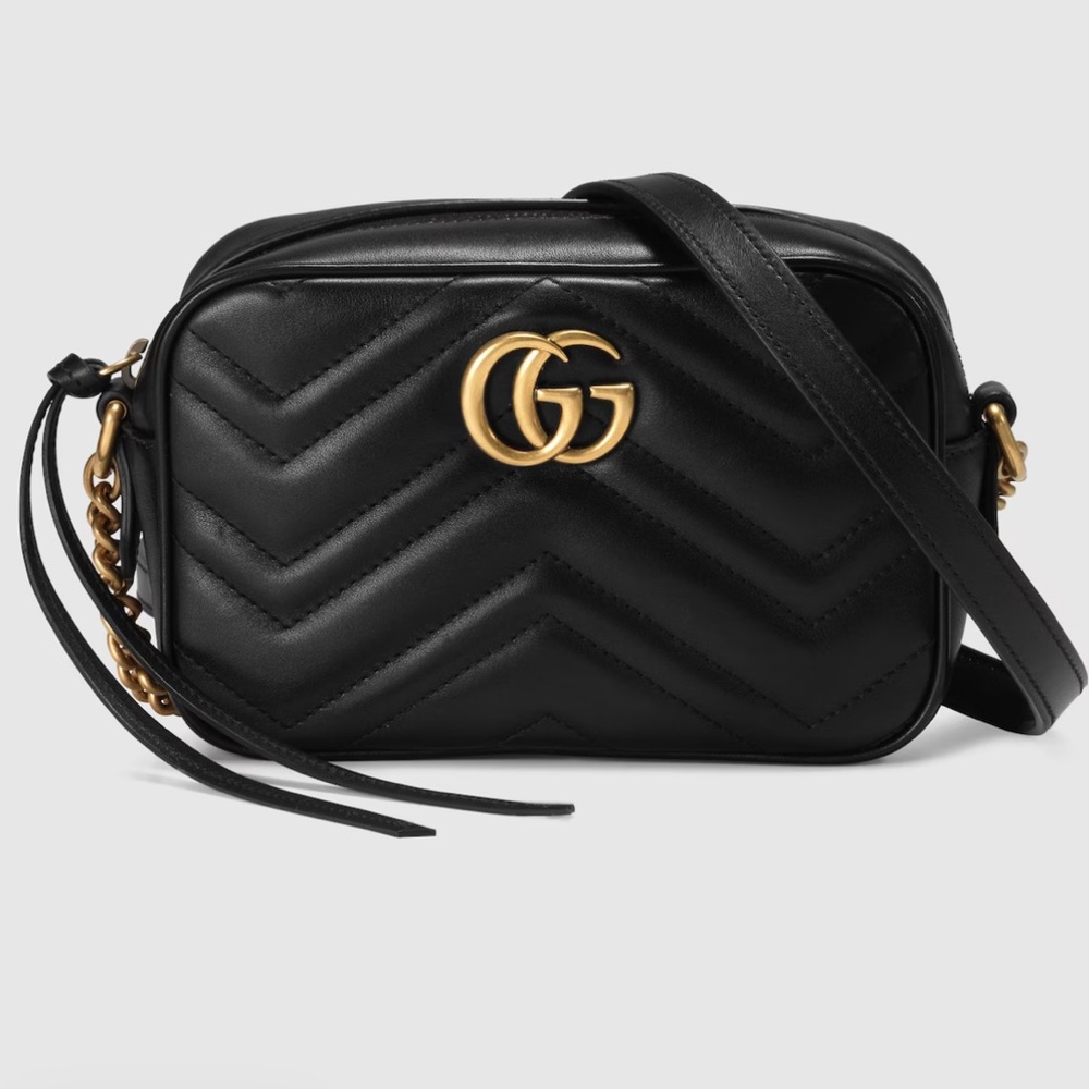 Gucci Black Marmont Mini Camera Bag